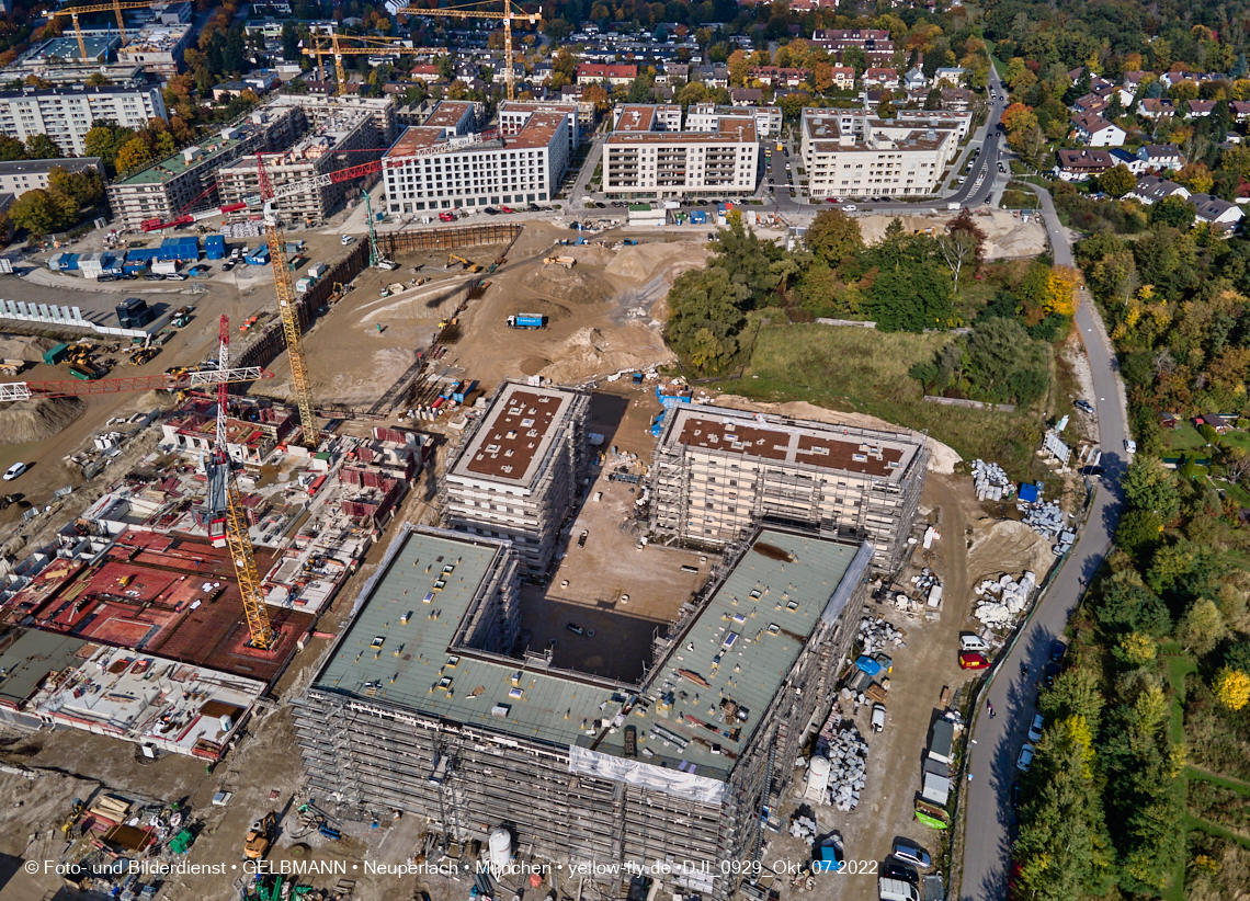 13.10.2022 - Baustelle Alexisquartier und Pandion Verde in Neuperlach